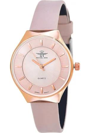 So Charm Bijoux Montre Théa dorée et cuir