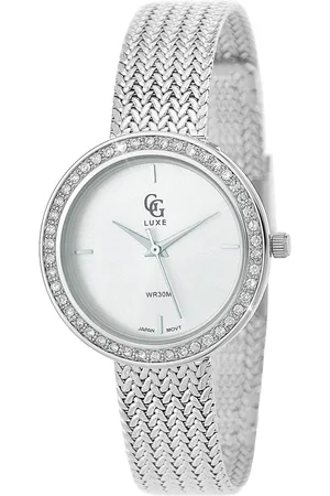 So Charm Bijoux Montre Mona acier ornée de Cristaux scintillants
