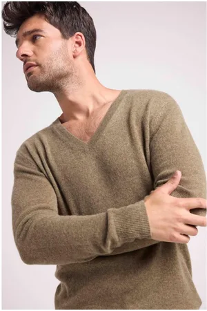 Maison Heritage Pull homme col V ZAHER en cachemire