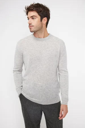 Maison Heritage Pull homme col rond ZACH en cachemire