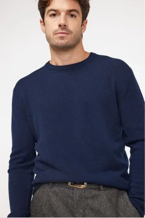 Maison Heritage Pull homme col rond ZACH en cachemire