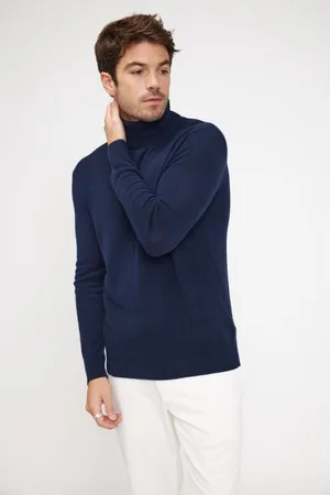 Maison Heritage Pull homme col roule ZACHARY en cachemire
