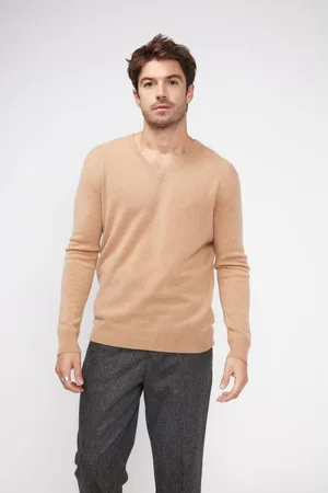 Maison Heritage Pull homme col V ZAHER en cachemire