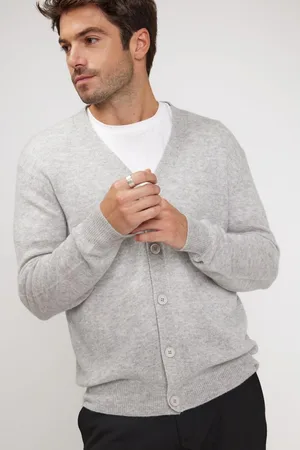 Maison Heritage Cardigan homme col V ZAEL en cachemire