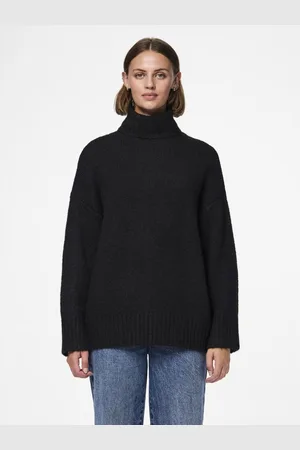 Pieces® Pull en maille col montant Beth
