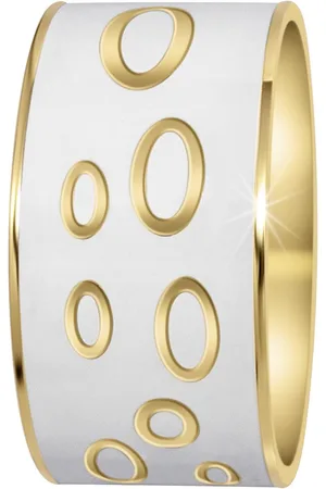 So Charm Bijoux Manchette Femme So Charm - B3391-DORE - Bracelet Email Blanc