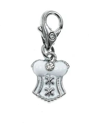 So Charm Bijoux Charms Et Perles So Charm - CH0989- - Charm Corset Blanc