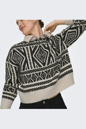 ONLY Pull en maille col zippé Felicia Page