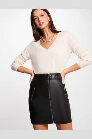 Morgan Jupe courte simili cuir