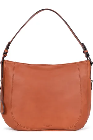 Hexagona Besace - Cuir de vachette - Terre - Sauvage