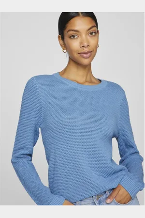 VILA Pull manches longues en maille Idalo Lila