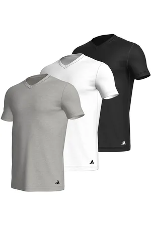 Eminence Lot de 3 tee-shirts col V homme Active Core Cotton Adidasport en coton