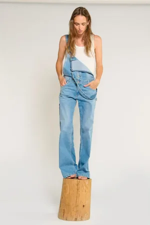 Le Temps des Cerises Salopette loose, large en jeans LAULY Willa