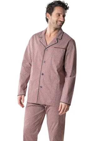 Eminence Pyjama long ouvert homme Popeline en coton