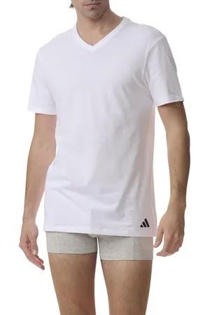 Eminence Lot de 3 tee-shirts col V homme Active Core Cotton Adidasport en coton