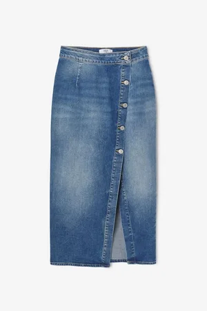 Le Temps des Cerises Jupe droite en jeans RAPHA Mila