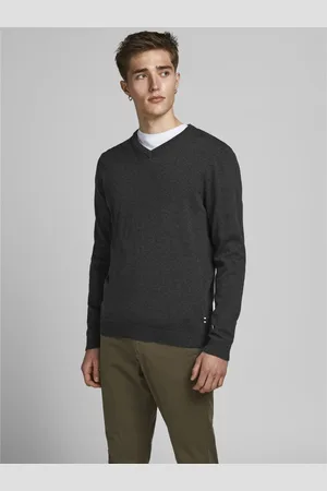 JACK & JONES Pull en maille Col rond Manches longues Foncé Ryan