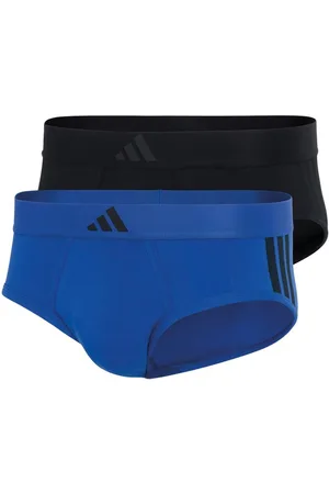 Eminence Lot de 2 slips homme Active Flex Cotton 3 stripes Adidasport en coton