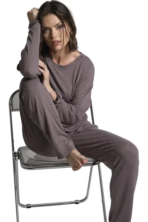 Passionata Guimauve - t-shirt manches longues fluide en viscose