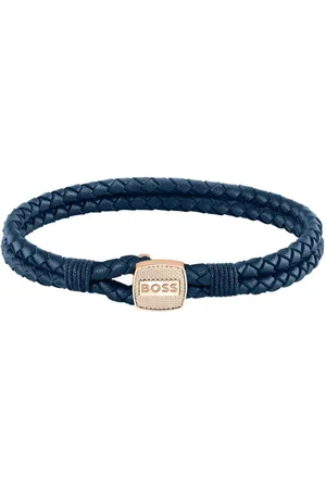 HUGO BOSS Bracelet Homme Seal - 1580668M Cuir, Acier