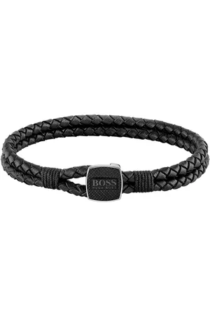 HUGO BOSS Bracelet Homme Seal - 1580047S Cuir, Acier
