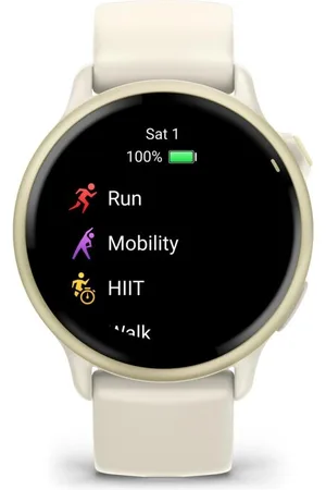 Garmin Montre Connectée Vívoactive 6 - 010-02985-01 Bracelet Silicone Ivoire