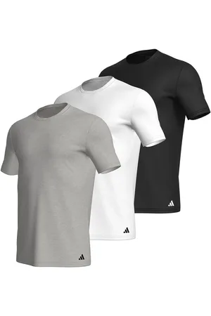 Eminence Lot de 3 tee-shirts col rond homme Active Core Cotton Adidasport en coton