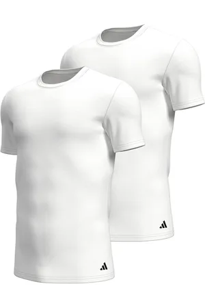 Eminence Lot de 2 tee-shirts homme col rond Active Flex Cotton Adidasport en coton
