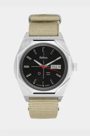 Kelton Montre automatique Octogone silver nato sable