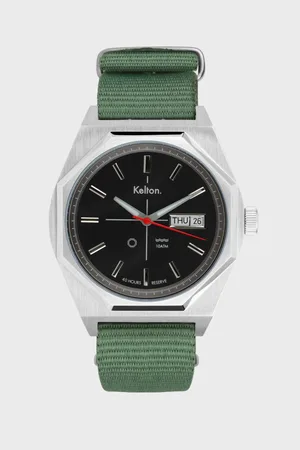 Kelton Montre automatique Octogone silver nato Kaki