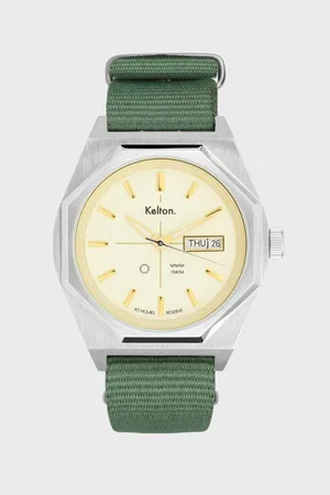 Kelton Montre automatique Octogone champagne nato kaki