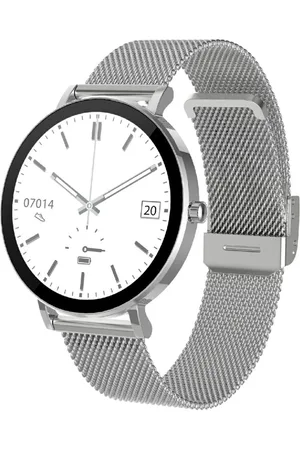 Smarty Montre connectée Mixte Smarty Super Slim Amoled - SW079B Bracelet Acier