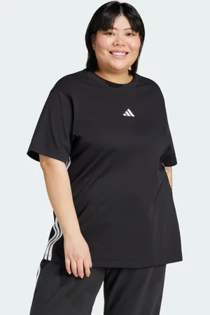 adidas T-shirt 3 bandes coton Essentials (Grandes tailles)