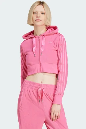 adidas Veste à capuche courte entièrement zippée
