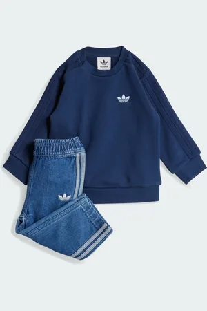 adidas Ensemble haut ras-du-cou Denim Enfants