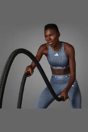 adidas Brassière imprimée col montant Techfit Maintien moyen