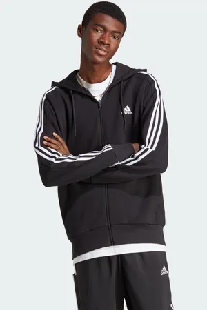 adidas Veste à capuche zippée 3 bandes Essentials