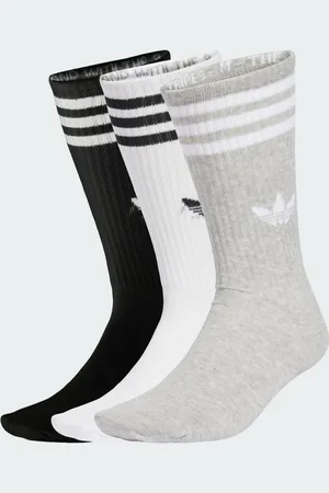adidas Chaussettes mi-mollet 3 bandes (3 paires)