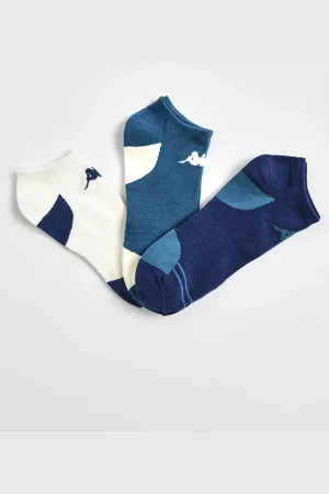 Kappa Lot de 3 Socquettes avec logo, assorti - Ben93895347 - - Coton