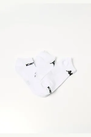 Kappa Lot de 3 Socquettes logo, foncé - Ben93894347 - - Coton
