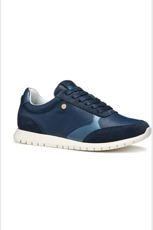 Geox Baskets à lacets en cuir bi-matière - Geo-d55ypc - EVA (Ethylène Acétate de Vinyle)
