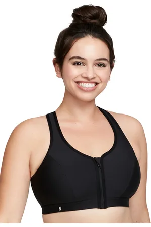 Glamorise Grande taille Soutien-gorge sport fermeture éclair devant