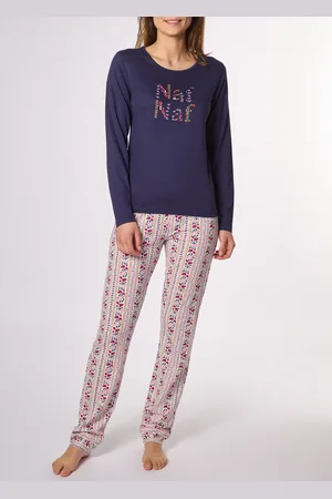 Naf-naf Pyjama logo placé manches longues - Ctmnf.banjo.py - - Coton