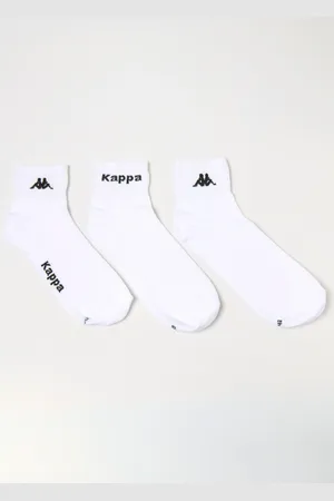 Kappa Lot de 3 Chaussettes basses logo - Ben93896415 - - Coton