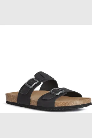 Geox Sandales à boucles et semelle anatomique - Geo-u159vb - - Cuir Boeuf Nubuck