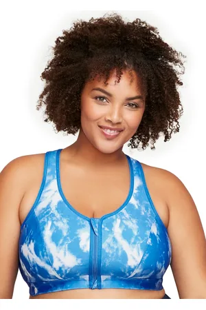 Glamorise Grande taille Soutien-gorge sport fermeture éclair devant