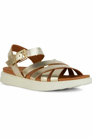 Geox Sandales brides compensées cuir Xand - Xand-1-sandale - - PU (Polyuréthane)