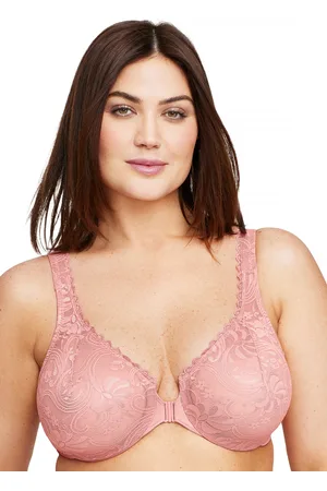 Glamorise Grande taille Soutien-gorge dentelle fermeture devant