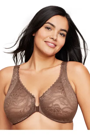 Glamorise Grande taille Soutien-gorge dentelle fermeture devant