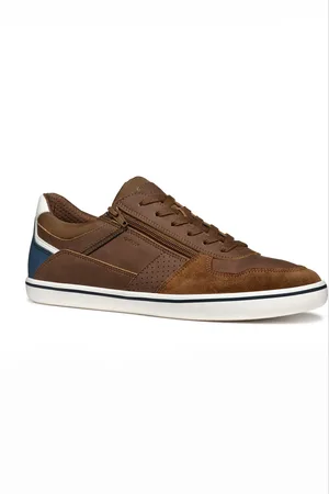 Geox Baskets multimatières lacets et zip - Geo-u45bca - - Caoutchouc